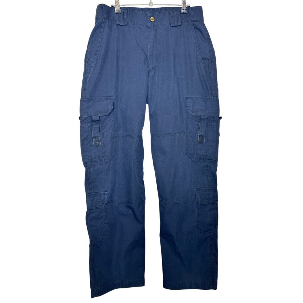 5.11 Tactical Men Taclite EMS Cargo Pants Ripstop Blue Teflon 74363 Size 32x32